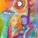 Original Painting - Mixed Media Art - Acrylic Paint - Beeswax - 7x14 canvas - on Etsy