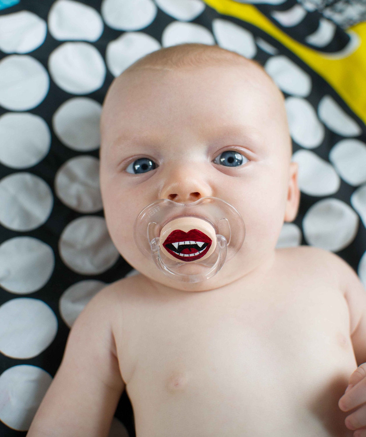 TWILIGHT- Vamp it Up- Limited Edition- Custom Hand Painted Pacifier AVENT CLEAR
