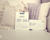 Eat, Drink and Be Married - Modern Wedding Invitations