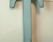 Distressed Wooden Letter T Painted Wood Letters 18 inch Nursery Wall Letters Initials Name