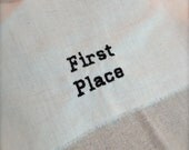 Embroidered Applique  "First Place"