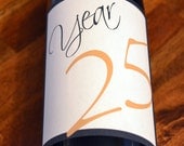 Anniversary, Wine Label, Wedding, Custom, Personalized, Table Numbers, Favors, Decoration, Bridal Shower, Sticker, Custom Labels, DIY
