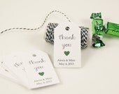 Wedding Favor Tags - Gift Tags, Thank You Tags, Bridal Shower Tags, Party Favor Tags - Calligraphy Style Lettering