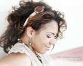 Womens Art Deco Bronze Beaded Fashion Headband, Adult Hair Accessories by Flower Couture