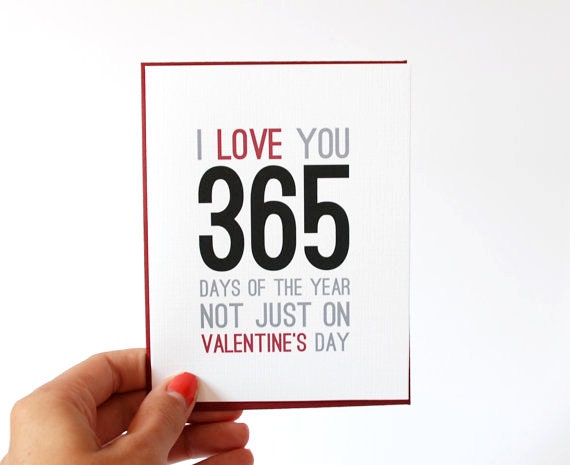 Valentine Card - I Love You Card - Valentines Day Card - Anniversary Card