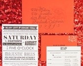 Billboard Style Wedding Invitation Suite - typography