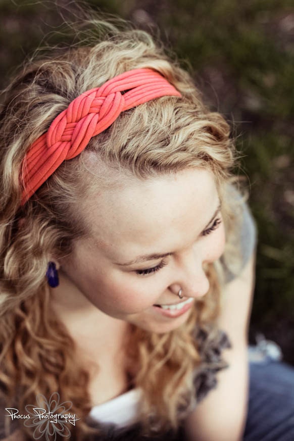 GREEN Blue Purple SAILOR Knot Upcycled T-shirt Stretch Headband Toddler to Adult, PHOTOGRAPHY Prop