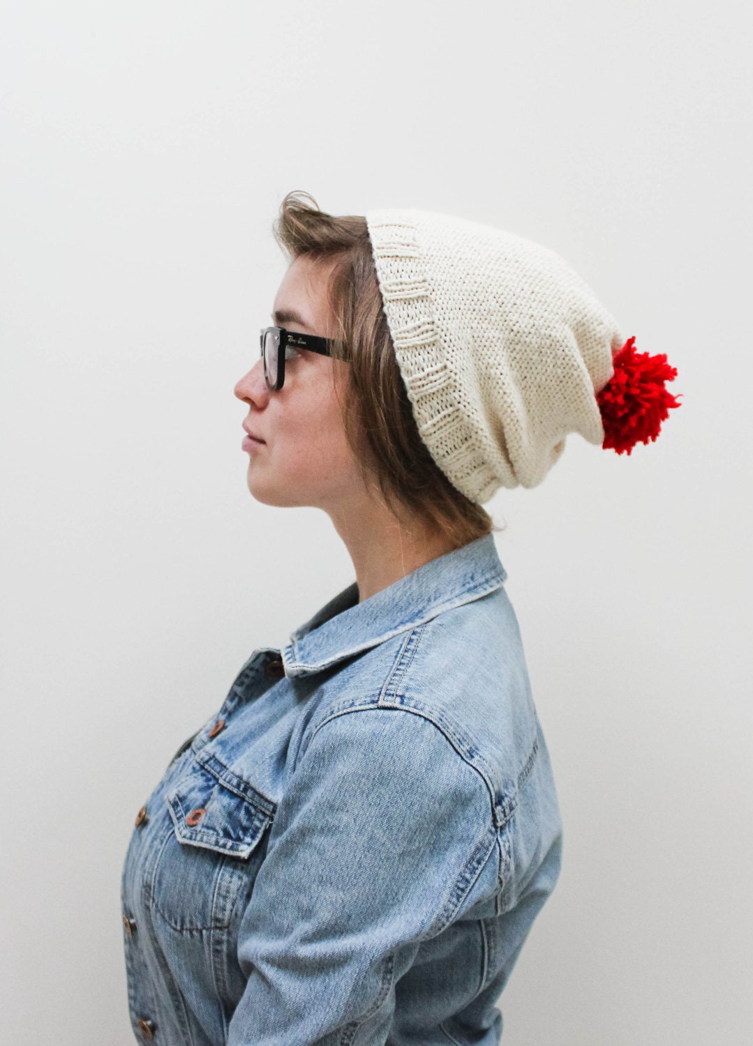 Knit Pom Pom Hat