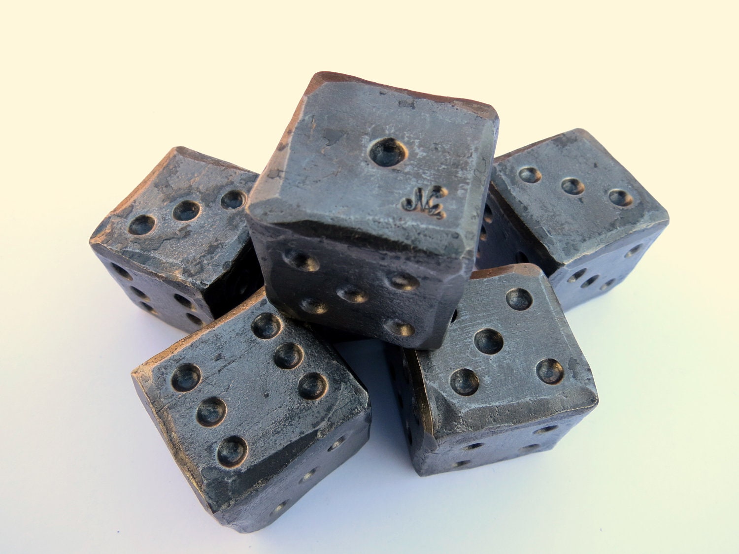 1 1/4" BLACKSMITH FORGED DIE by Naz , For Him , Gifts for Groomsmen