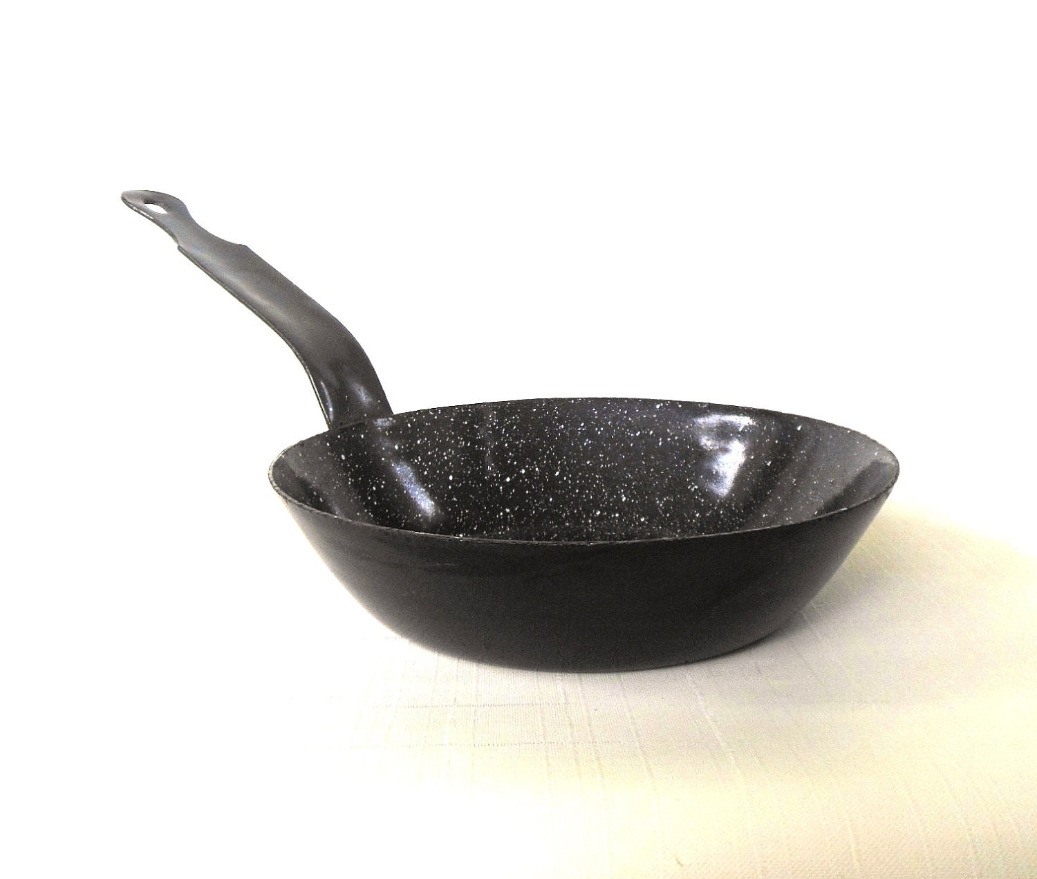 Graniteware Splatterware Small Skillet Fry Pan Food Style Photo Prop