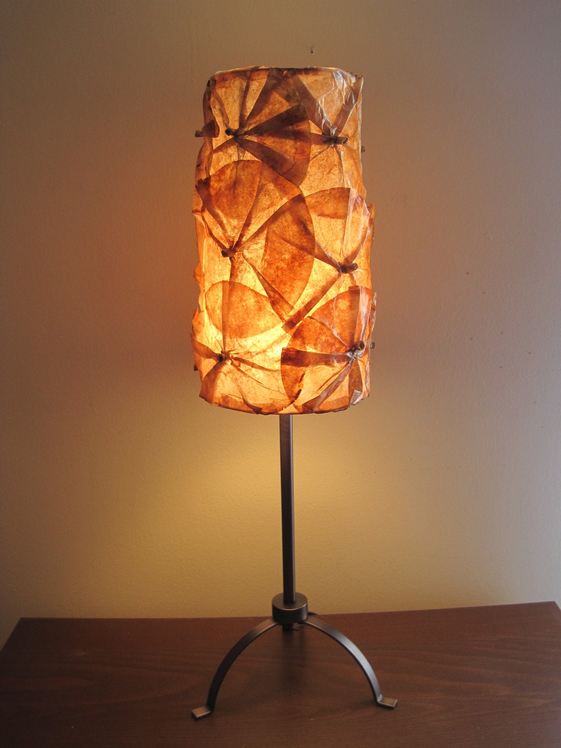 VACATION CLEARANCE - Coffee Filter Art - Table Lamp or Hanging Pendant Lighting Paper Lampshade