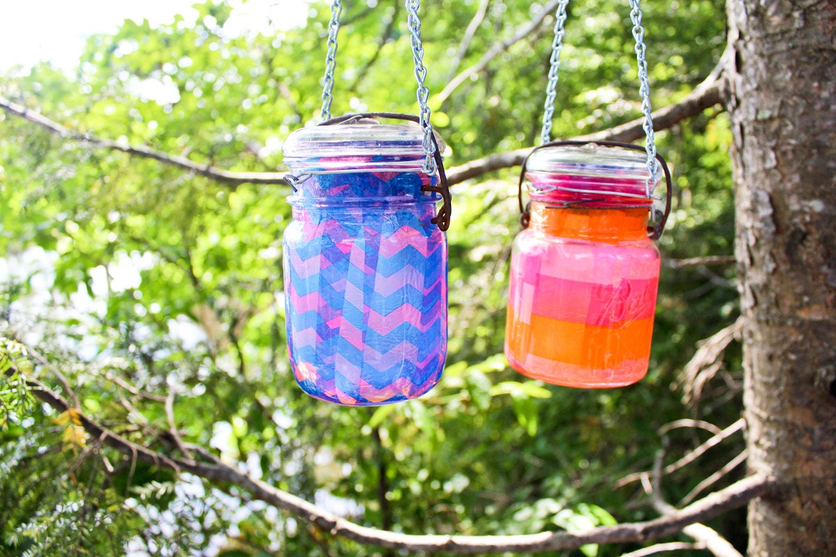 mason jar solar light hangers 4