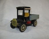 Vintage Tin Toy Friction Delivery Pickup Truck Made in Japan 1950s