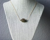 Gold Dipped Druzy Necklace