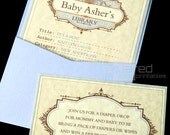 Library Book Baby Shower Printable Invitation - DIY Print - Baby Boy - It's A Boy Il_170x135