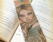 Laminated Bookmark of Original Fantasy Illustration with Embellishment