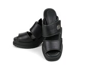 Vintage Harley Davidson Black Leather Mules with Tags Size 8