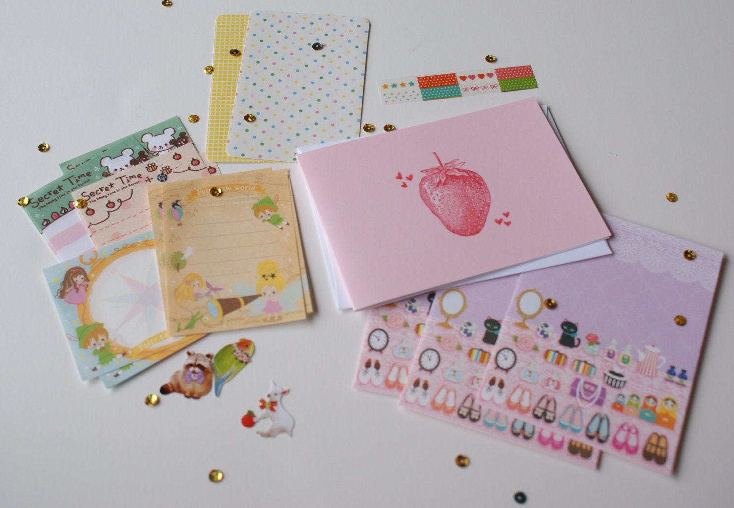 ON SALE--Sweetie-Pop Stationery & Mail Art Set
