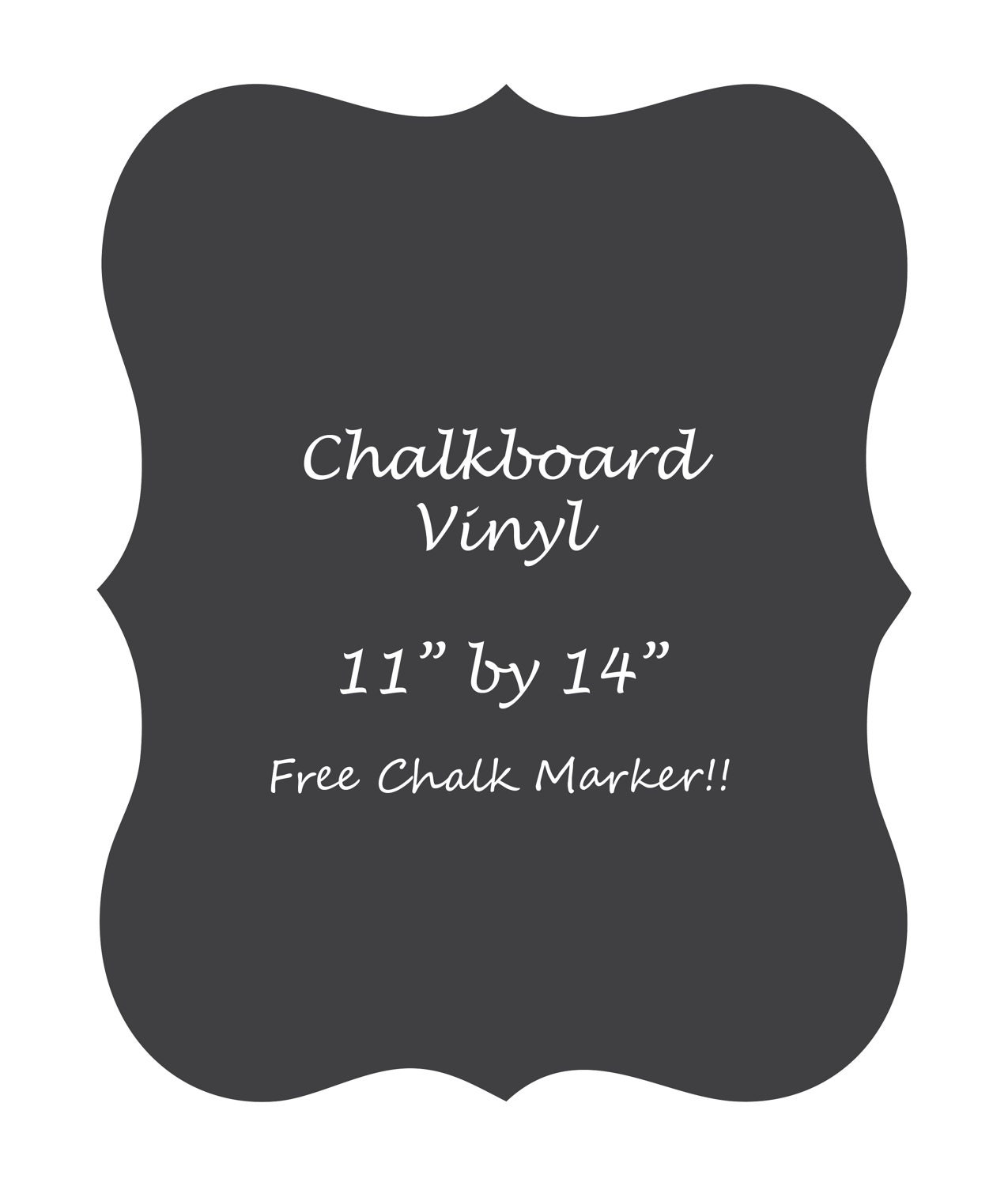 Chalkboard Vinyl Decal Fridge Menu Agenda Message by LittleDiddy