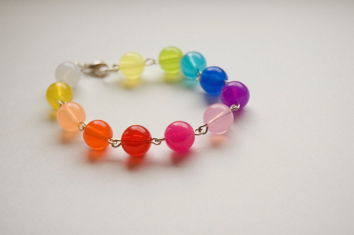SALE FURTHER REDUCED Orb Bracelet - "Rainbow Candy"