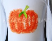 Thanksgiving Petti Shirt Girls 12 months 2T 3T 4T 5T 6T 6 Fall Halloween Long Sleeved White Orange Green