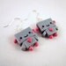 Robot Kawaii Polymer Clay Dangle Earrings