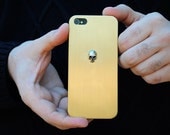 Gold iPhone Case Skull 5 - Gold Bar