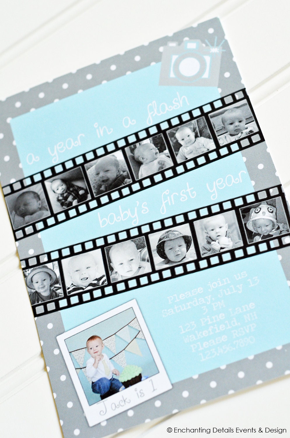 YEAR in a FLASH Printable Birthday Party INVITATION Il_170x135