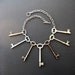 SALE-Skeleton Key Necklace - Antique Key Steampunk Bib Necklace