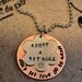 Don't Let Love Go To Waste....Adopt A Pit Bull Handstamped Necklace