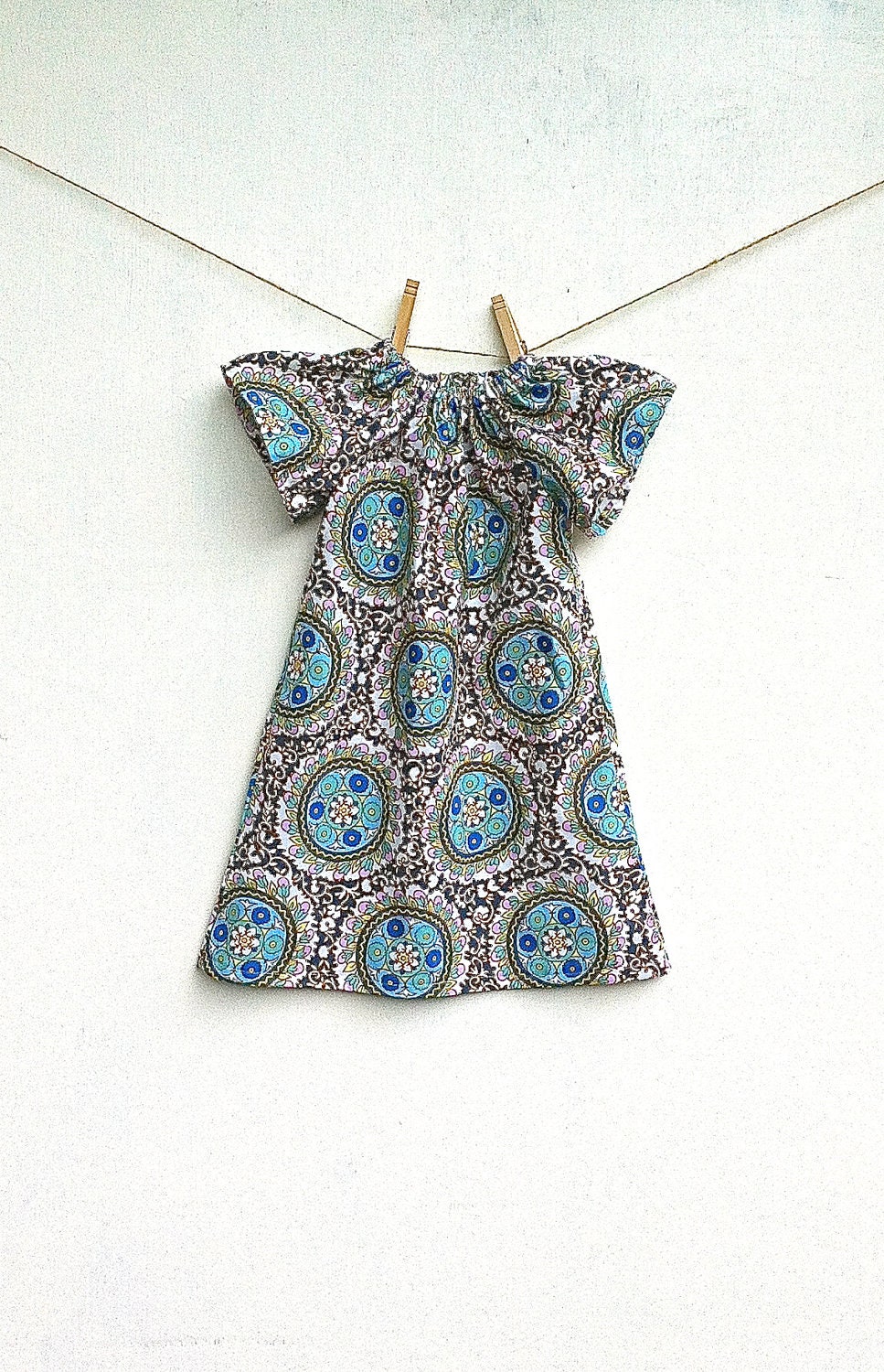 Boho Medallion Dress // Baby Dress // Toddler Dress // Girl Dress