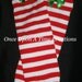 Red and White Candycane Legwarmers -  Photo Prop  - Great For Newborn Girls Baby Infant or Toddlers - Stripe Leg Warmers