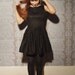 50s Style LBD - Little Black Dress In Organic Cotton & Bamboo - Custom Made