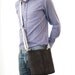 100% wool felt SHOULDER BAG - charcoal