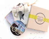 Geometric Jewelry Gift Set For Her: Simple Gold Circle Necklace & Dangle Earrings / sterling silver, brass / everyday staple jewelry