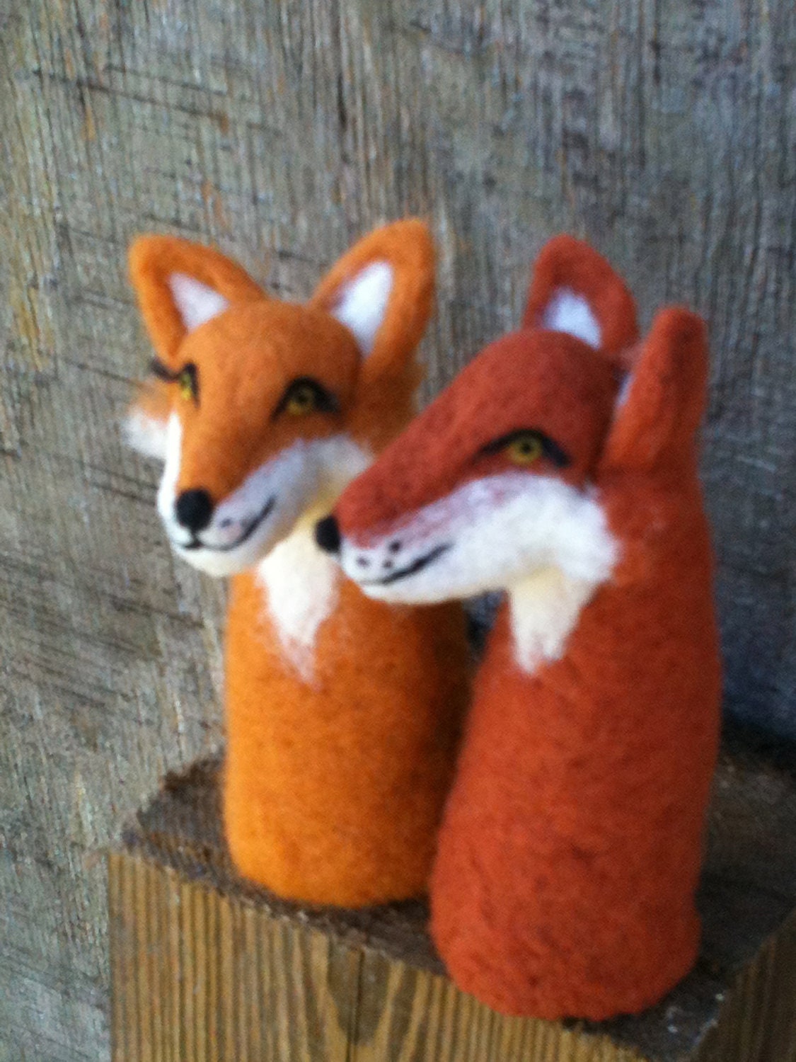 Fox Finger Puppet Couple