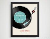 Personalized Anniversary Gift, First Wedding Anniversary Gift, Wedding Song, Paper Anniversary