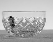 Vintage Waterford Crystal Bowl with Original Ireland Sticker