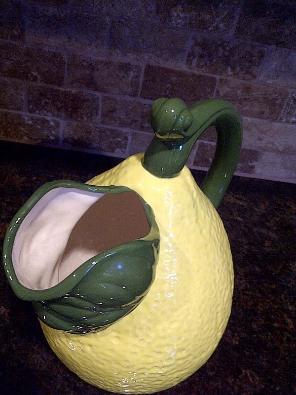Vintage Lemon Shaped Pitcher