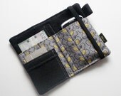 Leaves of yellow, cell phone wallet case, iPhone wallet, iPhone 4 wallet, iPod case Samsung case, htc case yellow and grey camera case