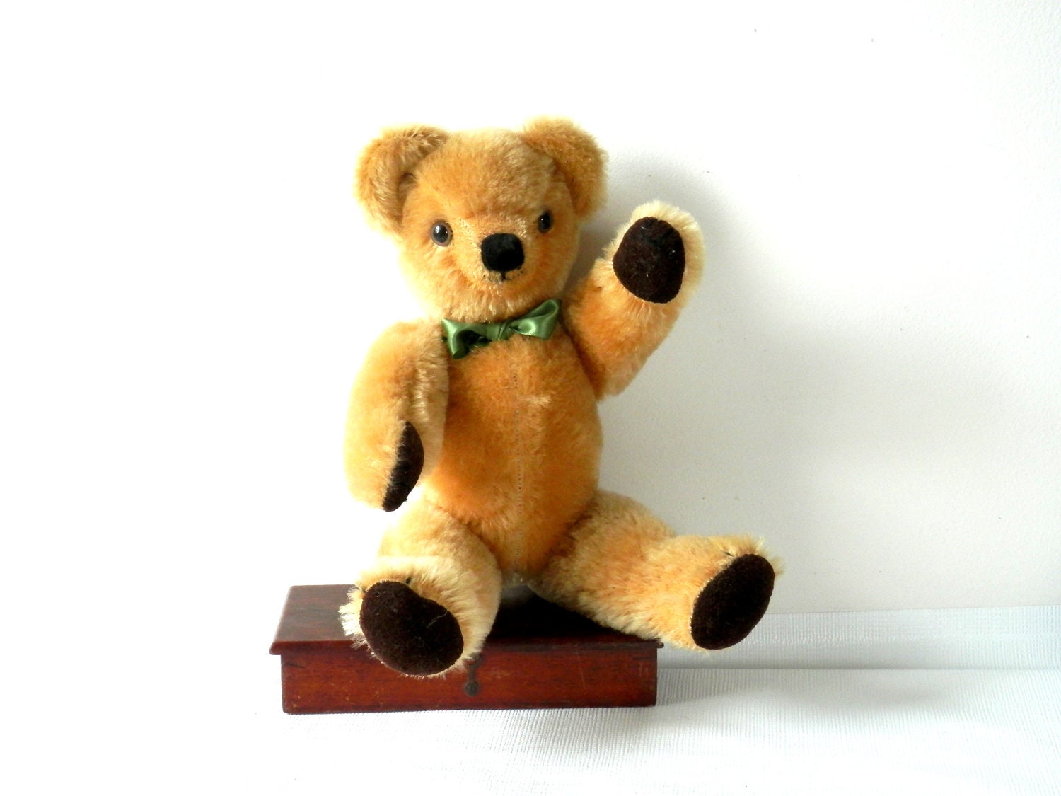 Vintage Yellow Mohair Teddy Bear Jane's Originals England