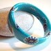 Vintage Valdrome Fabric Lucite Bangle
