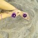 Purple Violet Beach wedding barefoot sandals, bangle, wedding anklet