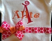 Custom Personalized Monogrammed Onesie ...Bodysuit  for BaBy GiRl