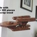 Starship Enterprise Model - Star Trek  - Made with over 300 pieces of scrap wood