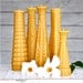 Gift Set, Milk Glass Vase Collection: Beeswax Candles