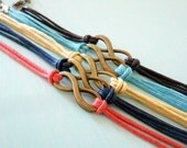 Custom Boho Infinity Arm Candy - Colorful Knotted Hippie Chic Summer Bracelets - Made to Order You choose the colors