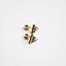 Pyrite Triangle Earring Studs