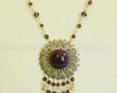 Vintage Stone Set Necklace