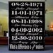 Important Dates Custom Wood Sign, Anniversary Gift, Family Sign, What a Difference a Day Makes